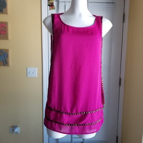 Rock & Republic Studded Sleeveless top (S) - Picture 2 of 5